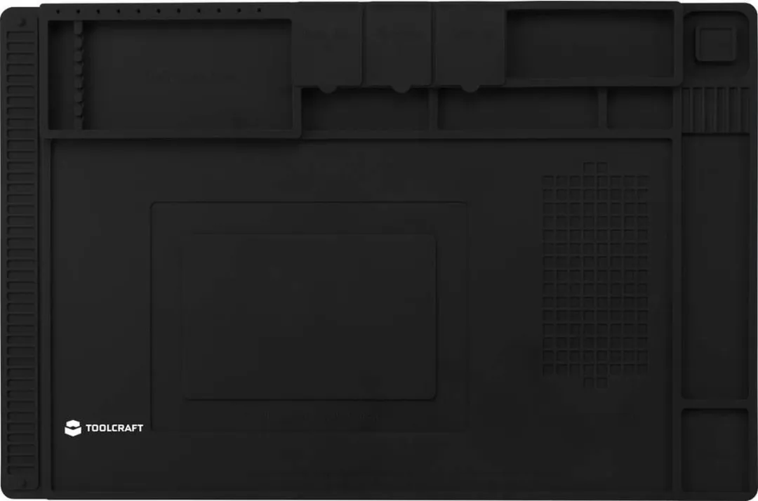 TOOLCRAFT Soldeermat 450x300x15mm - Kleurloos