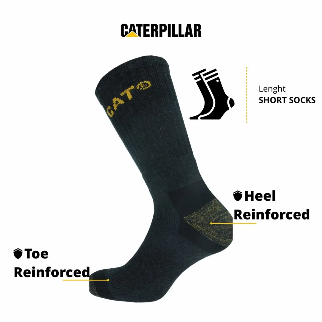 Caterpillar Premium Werksokken 12 Paar - Kuithoogte - Grijs