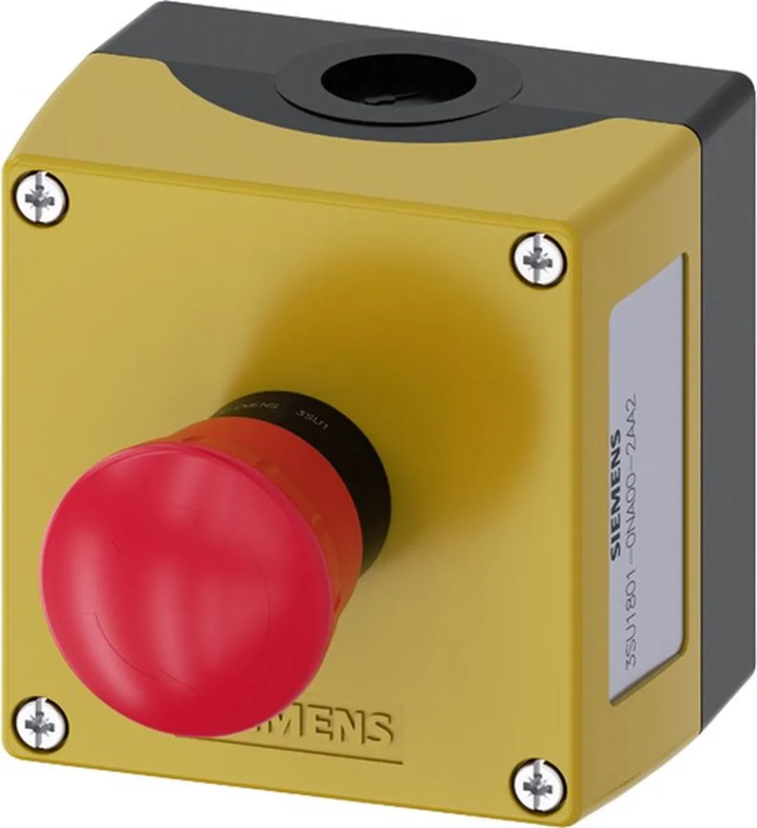 Siemens 3SU18010NA002AA2 Paddestoelschakelaar Geel