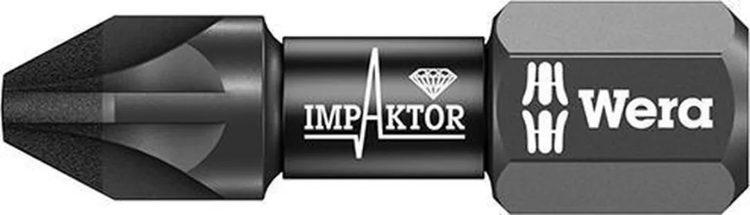 Wera 855/1 Impaktor DC Pozidriv Bit PZ2 25mm - 10 Stuks