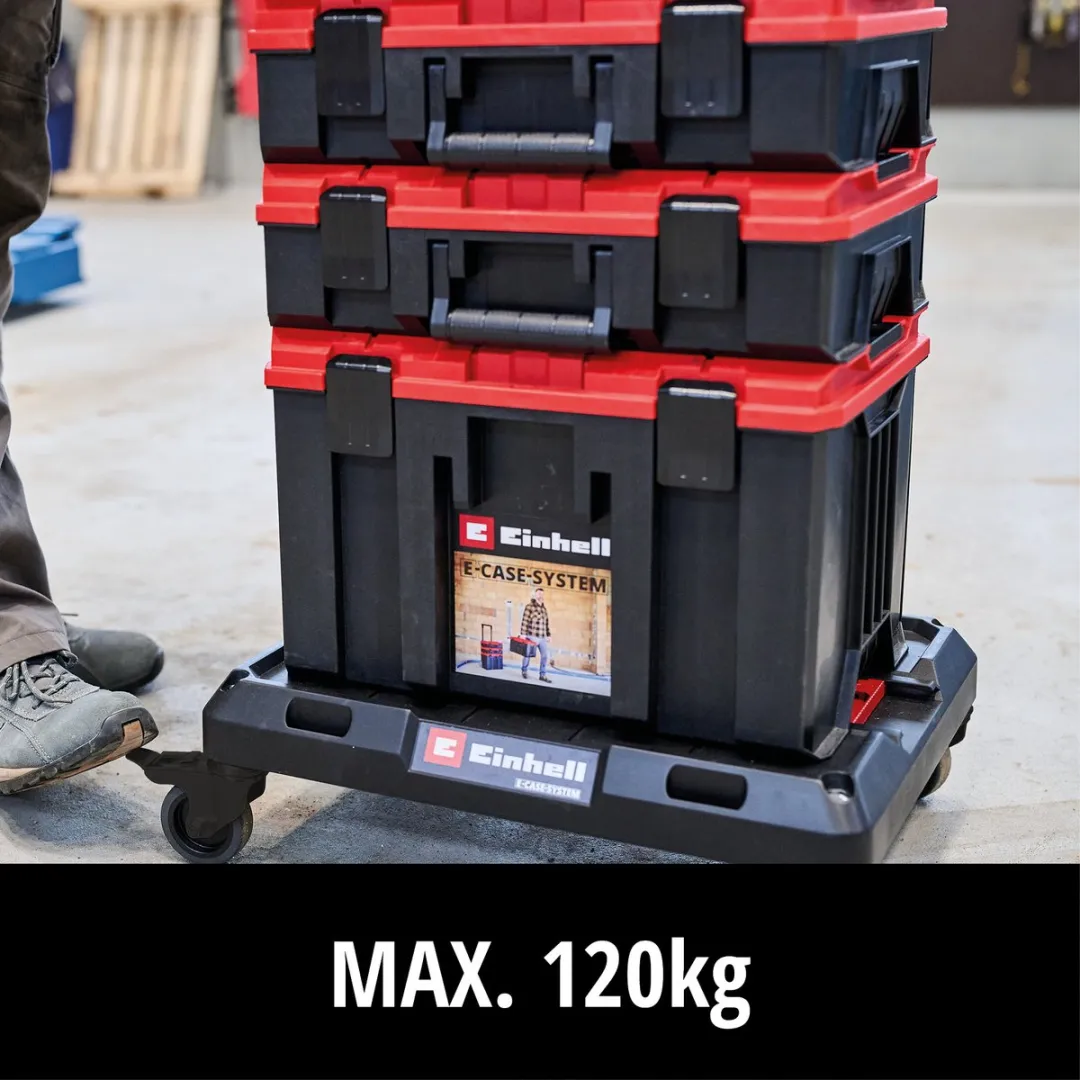 Einhell E-Case Transportwagen - 120 kg - Rood/Zwart