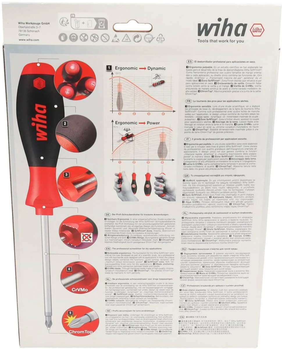 Wiha SoftFinish TORX Schroevendraaierset 7-delig T8 - afbeelding 6 van 6