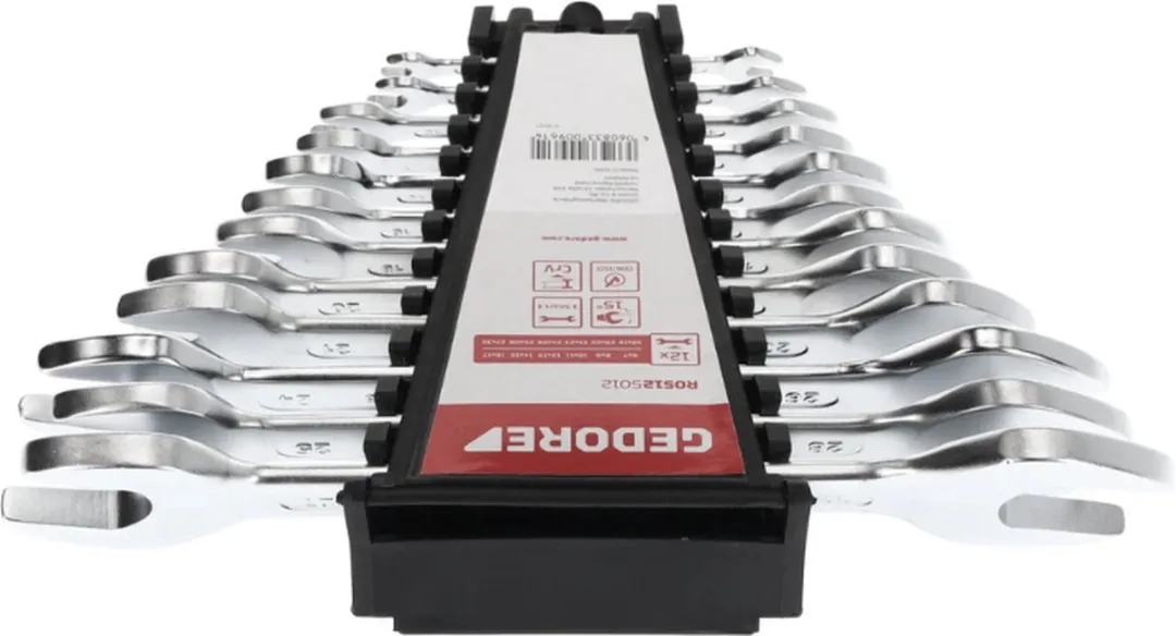 Gedore RED 3300961 R05125012 Steeksleutelset 12-delig - 6-9mm - Inch - afbeelding 6 van 6
