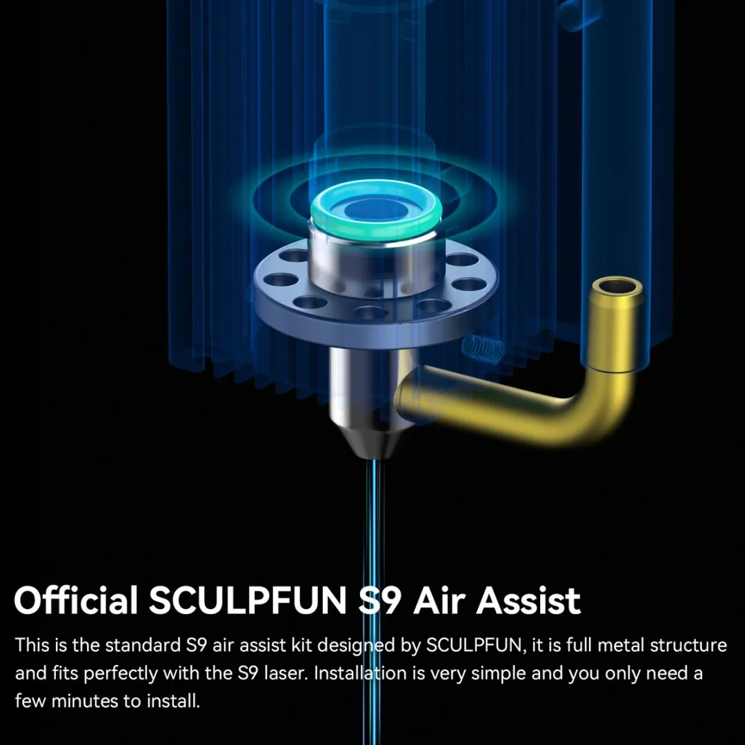 Sculpfun S9 Air Assist Mondstukset - 4-delig