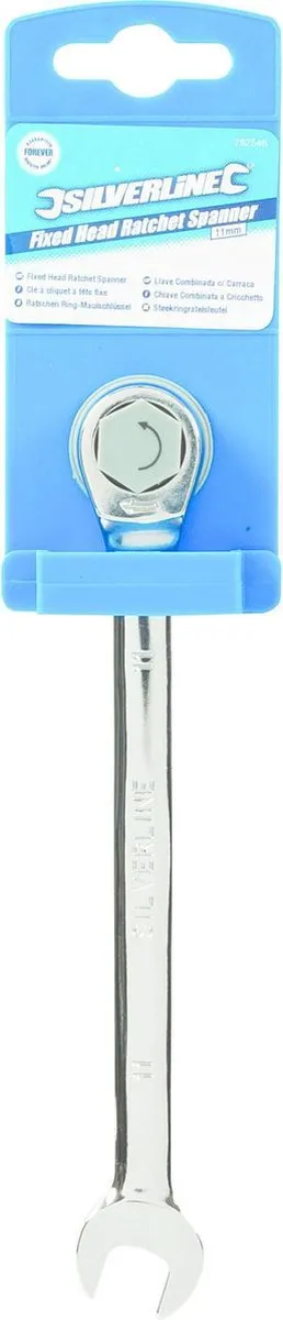Silverline Steek-/Ringratelsleutel 11mm