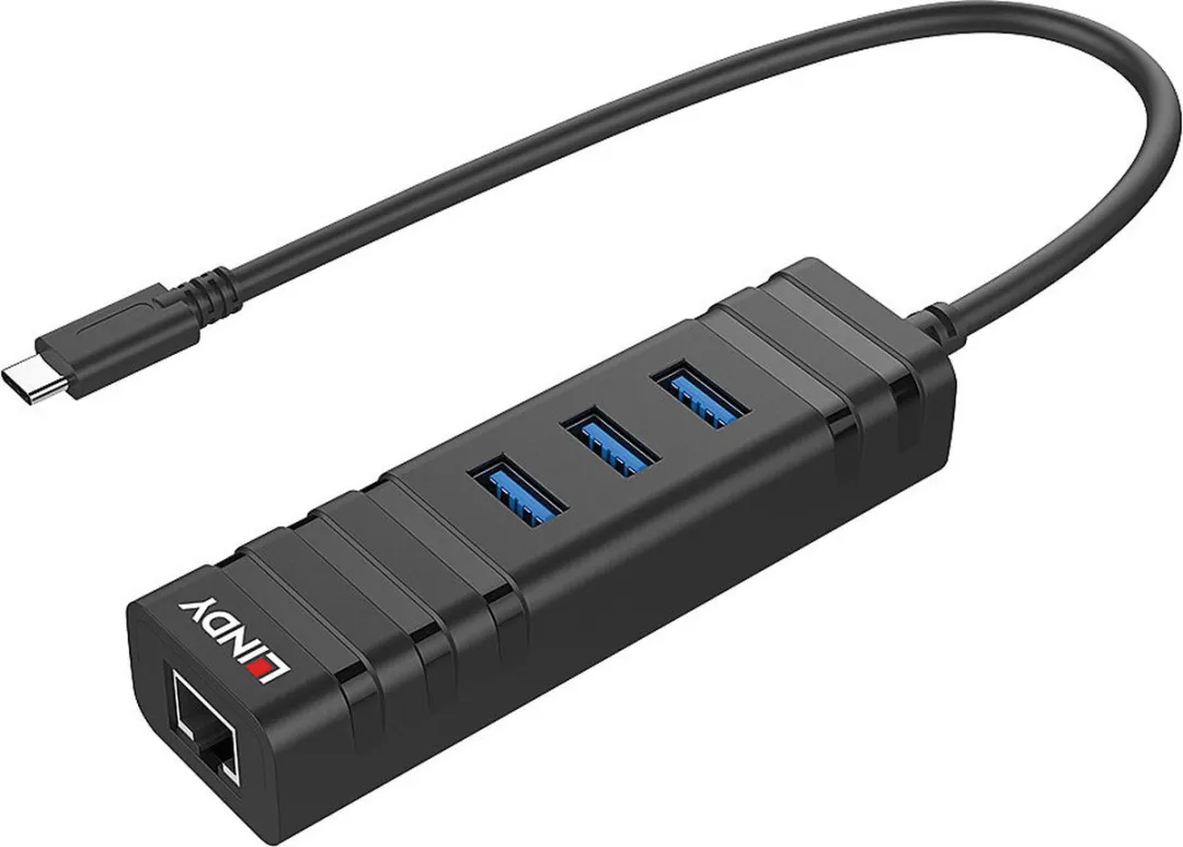 Lindy 43249 USB 3.2 Gen 1 Type-C Interface Hub - 5Gbps - Zwart