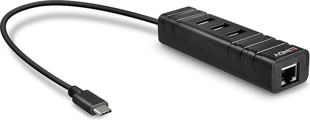 Lindy 43249 USB 3.2 Gen 1 Type-C Interface Hub - 5Gbps - Zwart