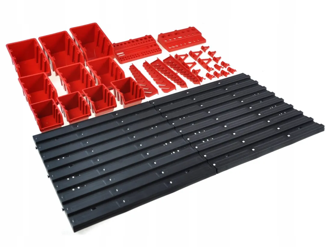 Prosperplast Gereedschapswand Organizer 34 Delen - Rood - afbeelding 2 van 5