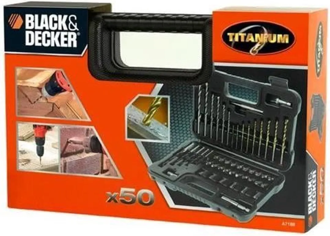 BLACK+DECKER Boorschroeven 50 Stuks - Metaal/Hout/Beton