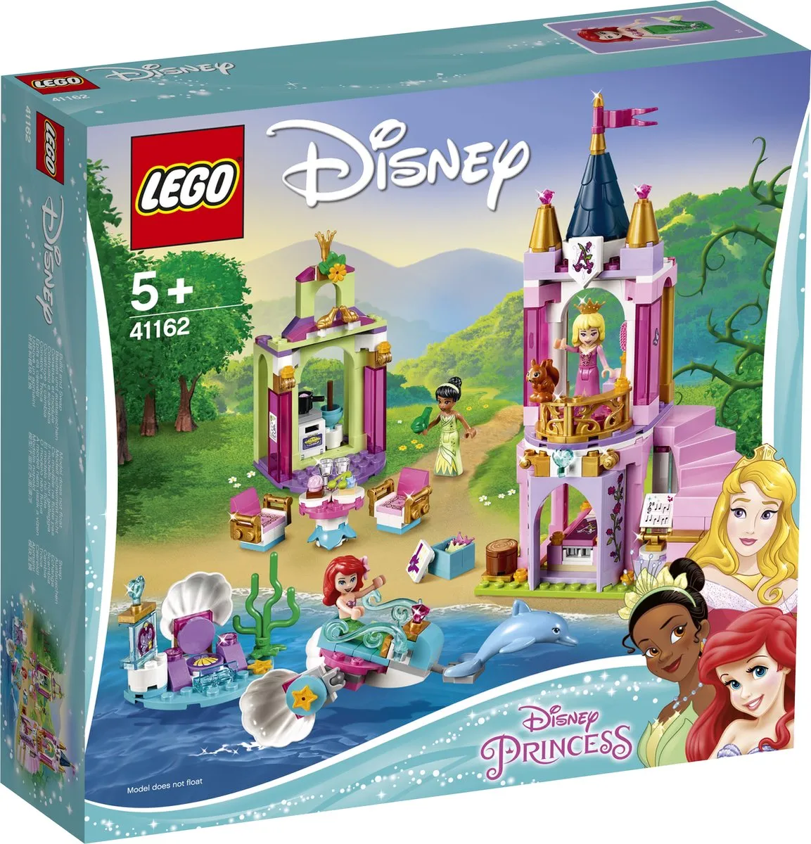 LEGO Disney Ariëls Aurora Tiana Koninklijke Viering 41162 - 282 Stukken