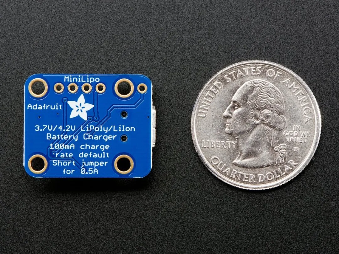 Adafruit Mini Lipo USB Li-ion/LiPoly Charger 1905
