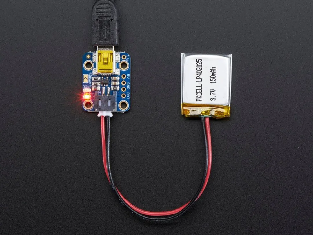 Adafruit Mini Lipo USB Li-ion/LiPoly Charger 1905