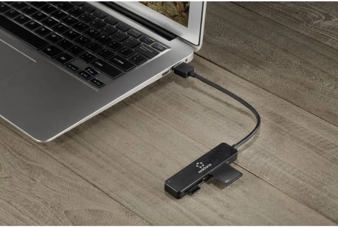 Renkforce RF-PCR-220 Externe Geheugenkaartlezer USB-A 3.2 Gen 1 - Zwart