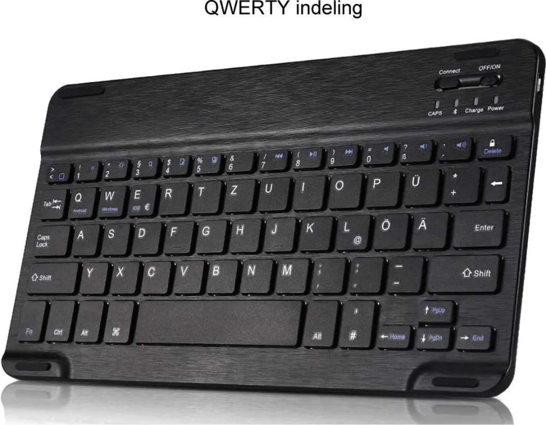 Just in Case Cazy iPad Pro 12.9 2020 Hoes met Toetsenbord - Zwart