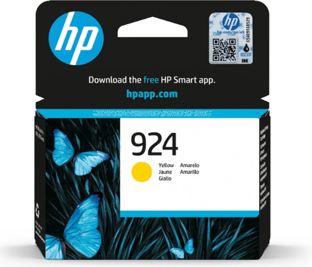 HP 924 Inktcartridge Geel HP4K0U5NEB