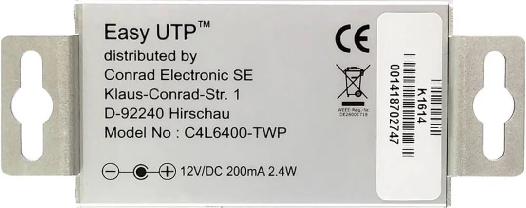 Renkforce RF-2871000 Netwerkextensie 2-draads - 100 MBit/s - 2 Stuks