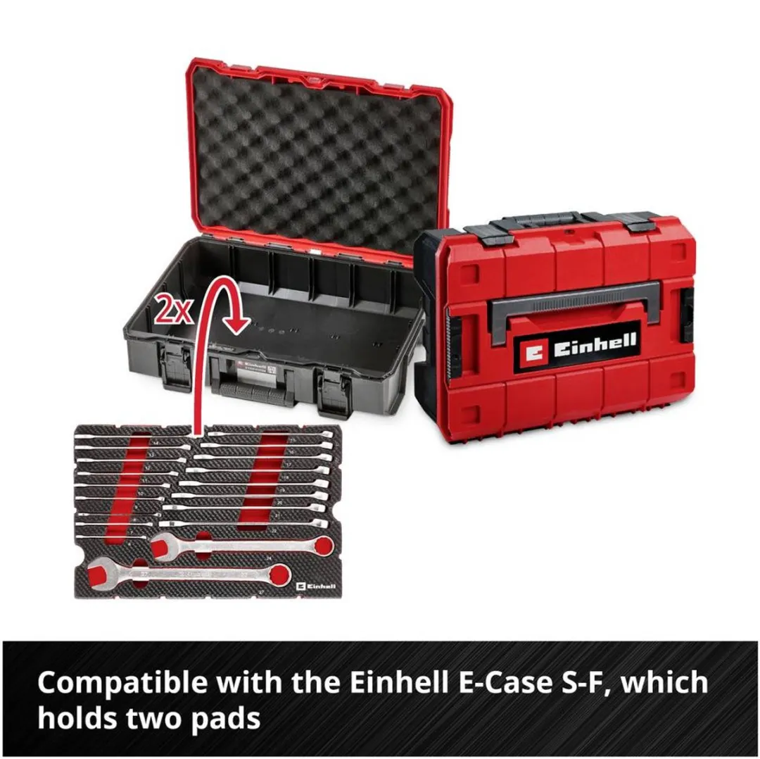 Einhell 370521 Ring-steeksleutelset 19-delig - Rood/zwart - afbeelding 6 van 6
