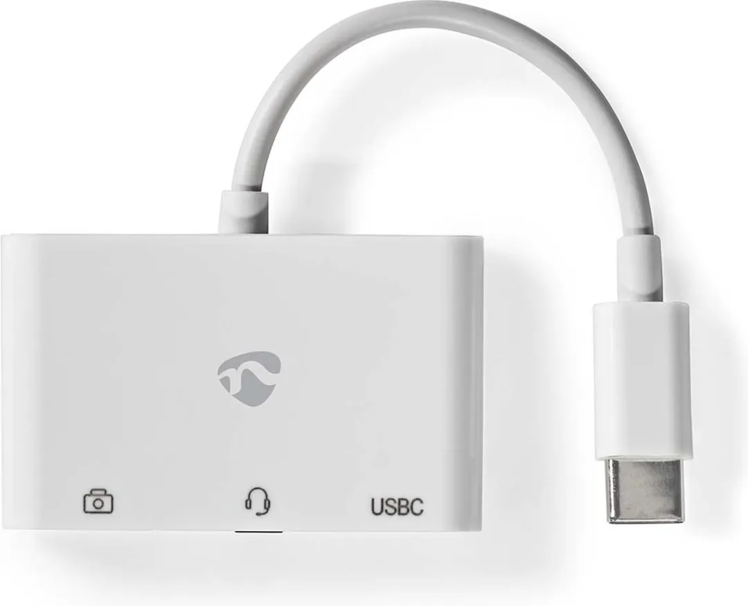 Nedis CCGB64790WT01 USB Multi-Port Adapter - 3 Poorten - 480 Mbps - Wit