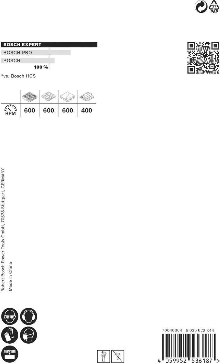 Bosch Professional Expert Gatzaag 73x60mm - 2608900472