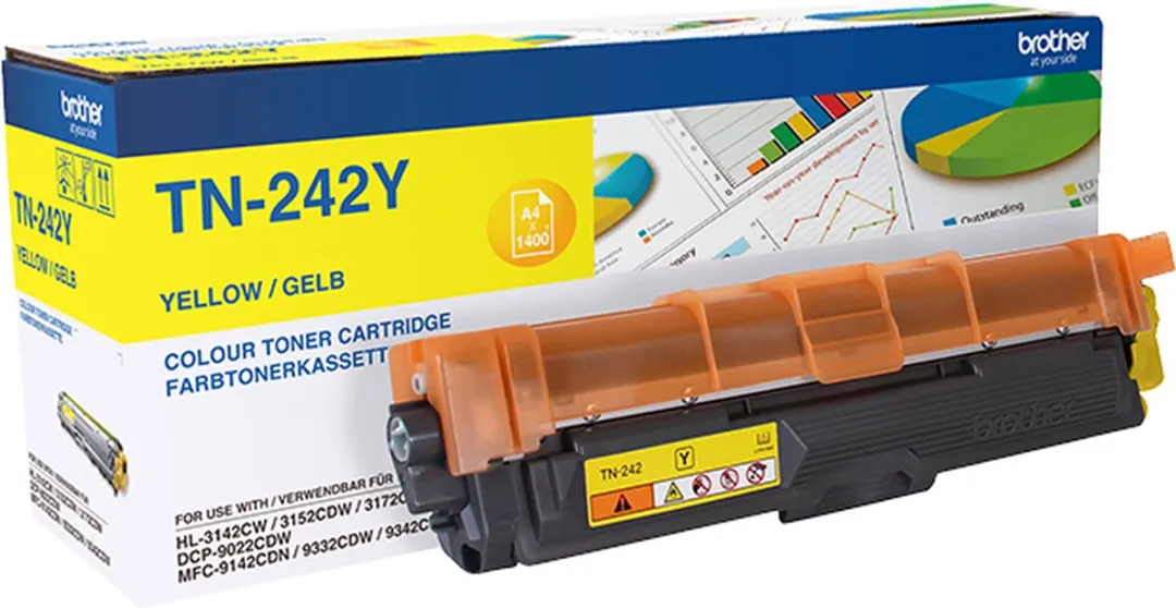 Brother TN-242Y Tonercartridge - Geel