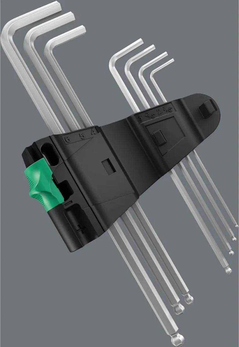 Wera 05022720001 Inbussleutelset 9-delig - 1,5-10mm RVS - afbeelding 6 van 6
