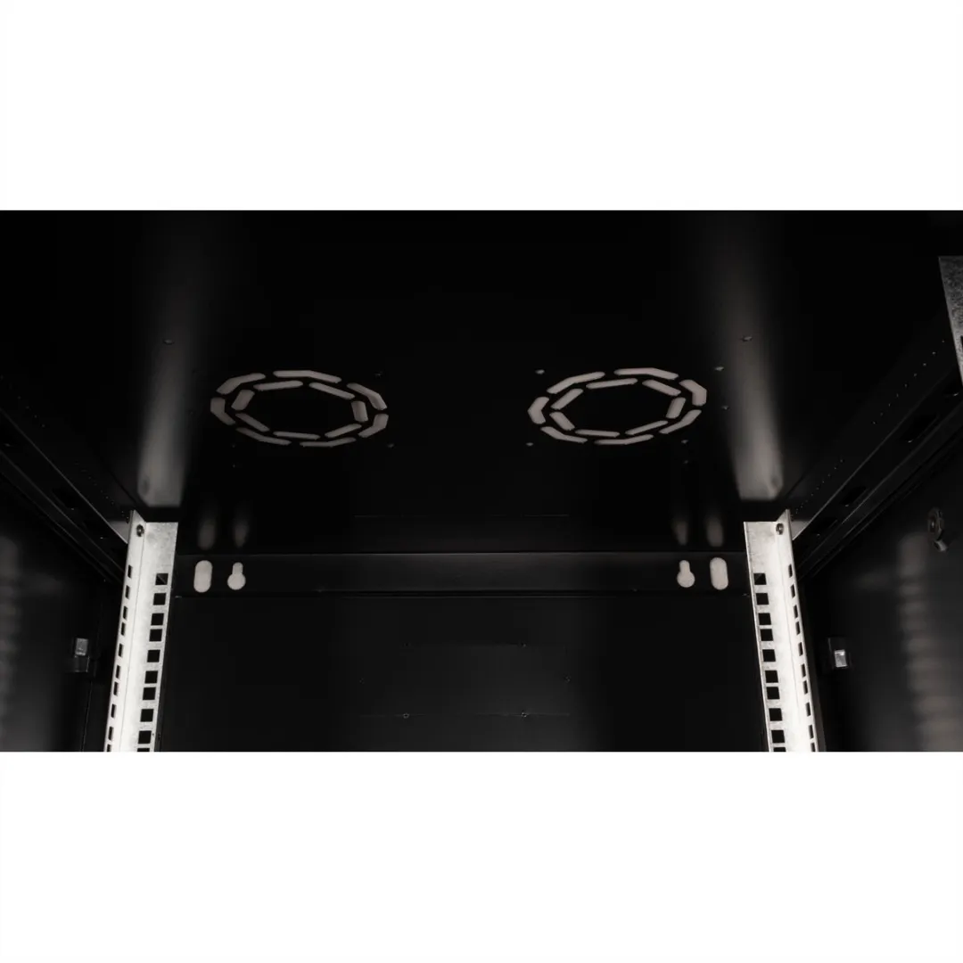 Value 19 inch Wandbehuizing 12HE Bouwpakket - 600x600mm Zwart