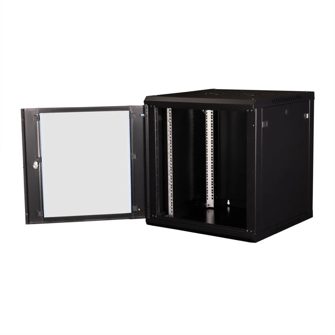 Value 19 inch Wandbehuizing 12HE Bouwpakket - 600x600mm Zwart