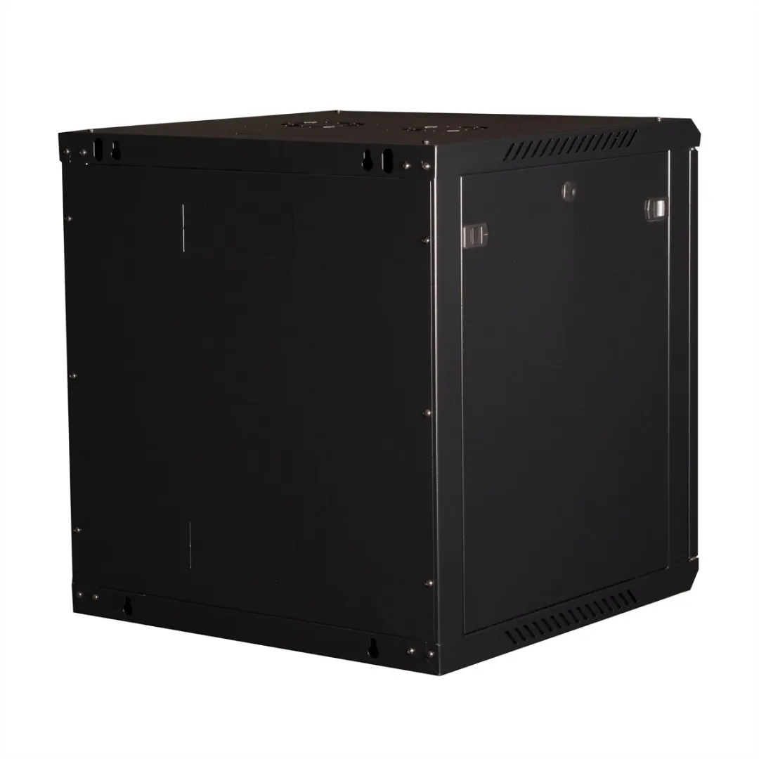 Value 19 inch Wandbehuizing 12HE Bouwpakket - 600x600mm Zwart