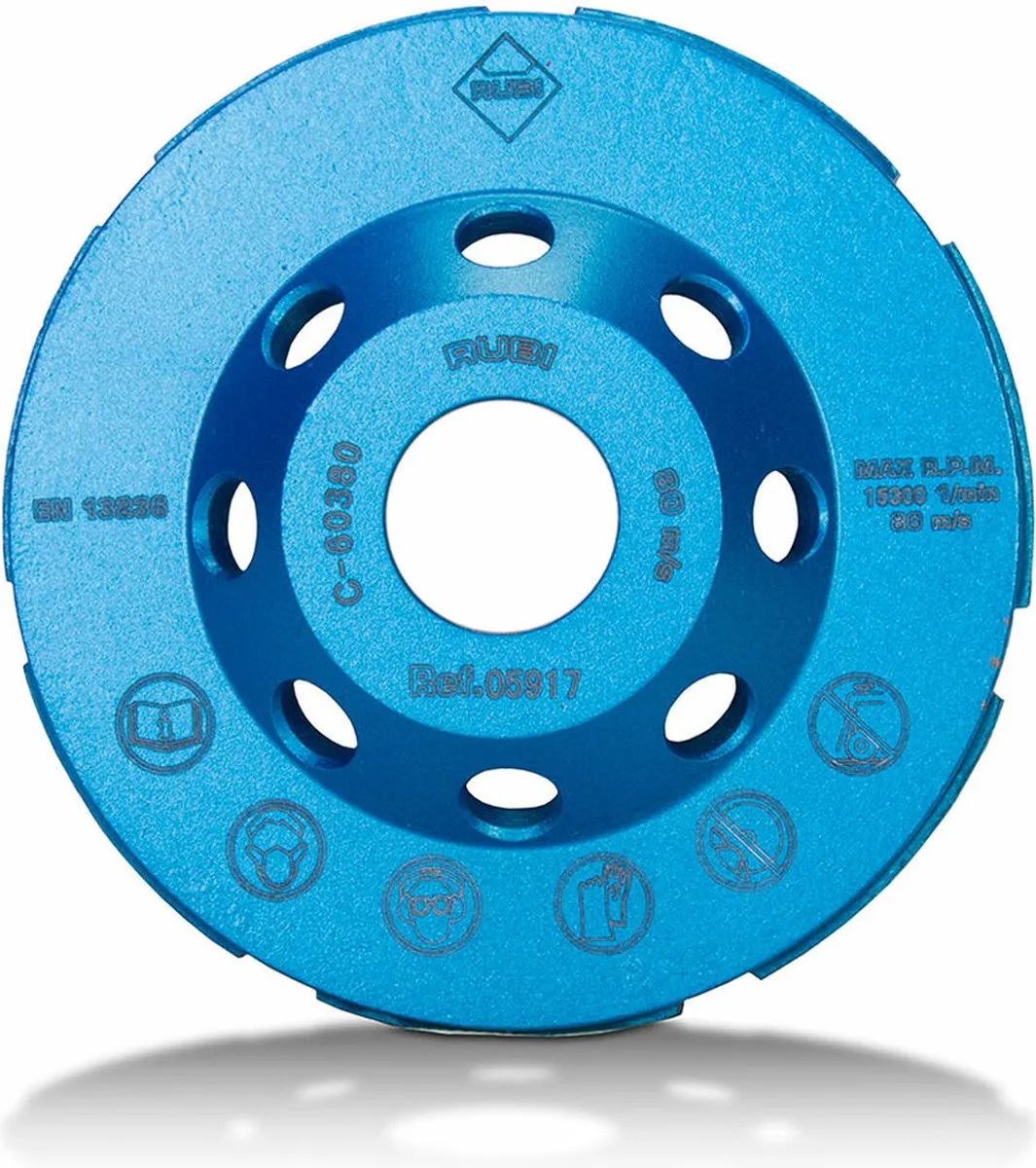 Rubi Slijpkop Beton 100mm - Dubbel