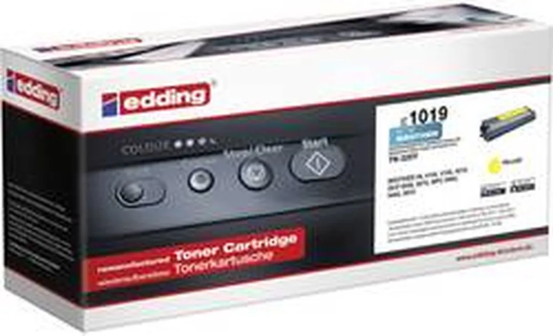edding 1019 Toner Geel - 3500 Pagina's - Compatibel Brother TN-325Y - afbeelding 3 van 3