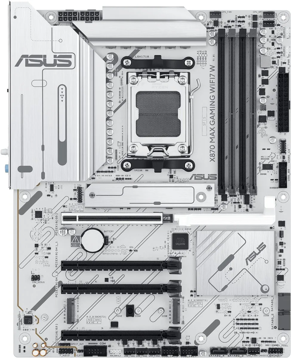 ASUS X870 MAX GAMING WIFI7 W Moederbord - AM5 - ATX - afbeelding 6 van 6
