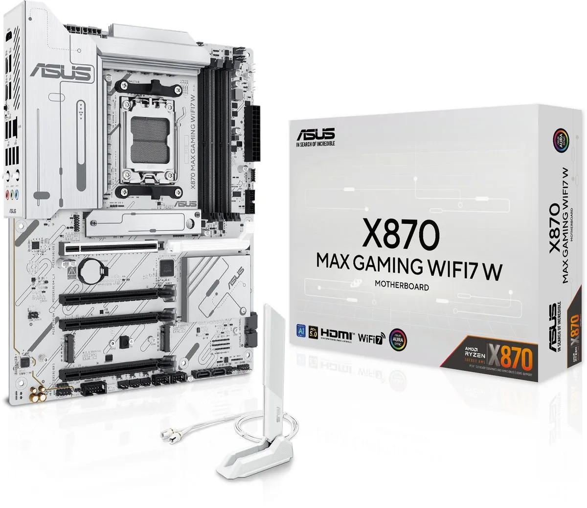 ASUS X870 MAX GAMING WIFI7 W Moederbord - AM5 - ATX