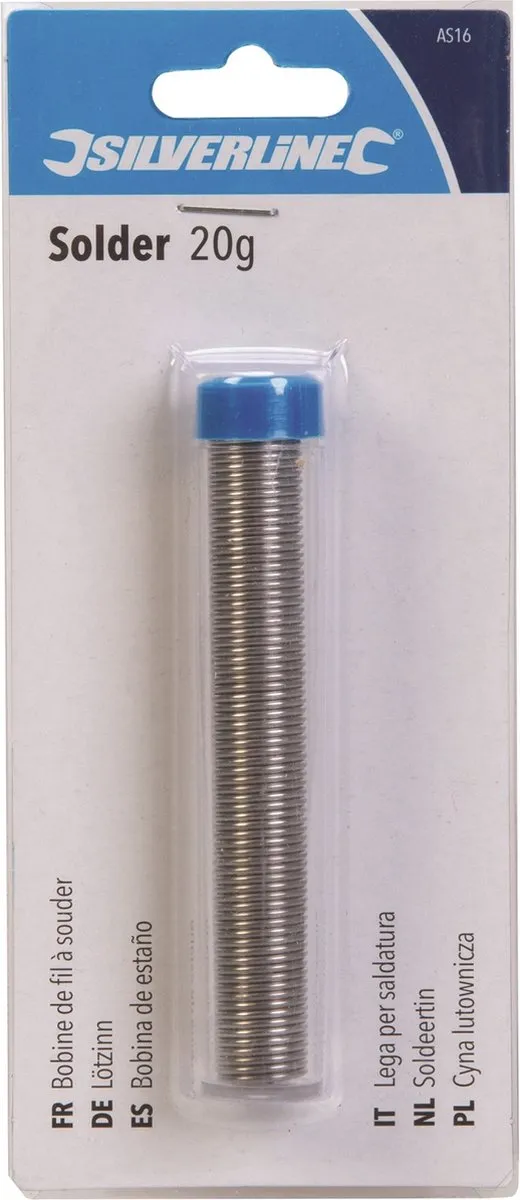 Silverline Soldeertin 20g Ø1mm met harskern