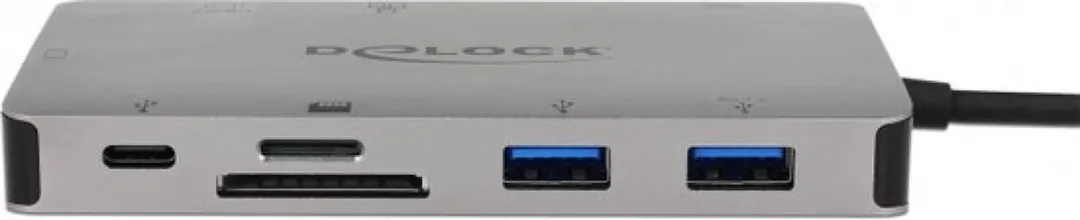 Delock 87735 Poortreplicator USB-C - Grijs