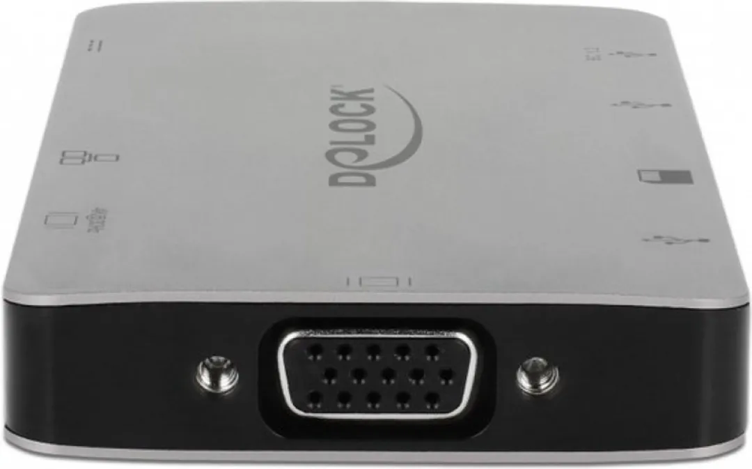 Delock 87735 Poortreplicator USB-C - Grijs - afbeelding 6 van 6