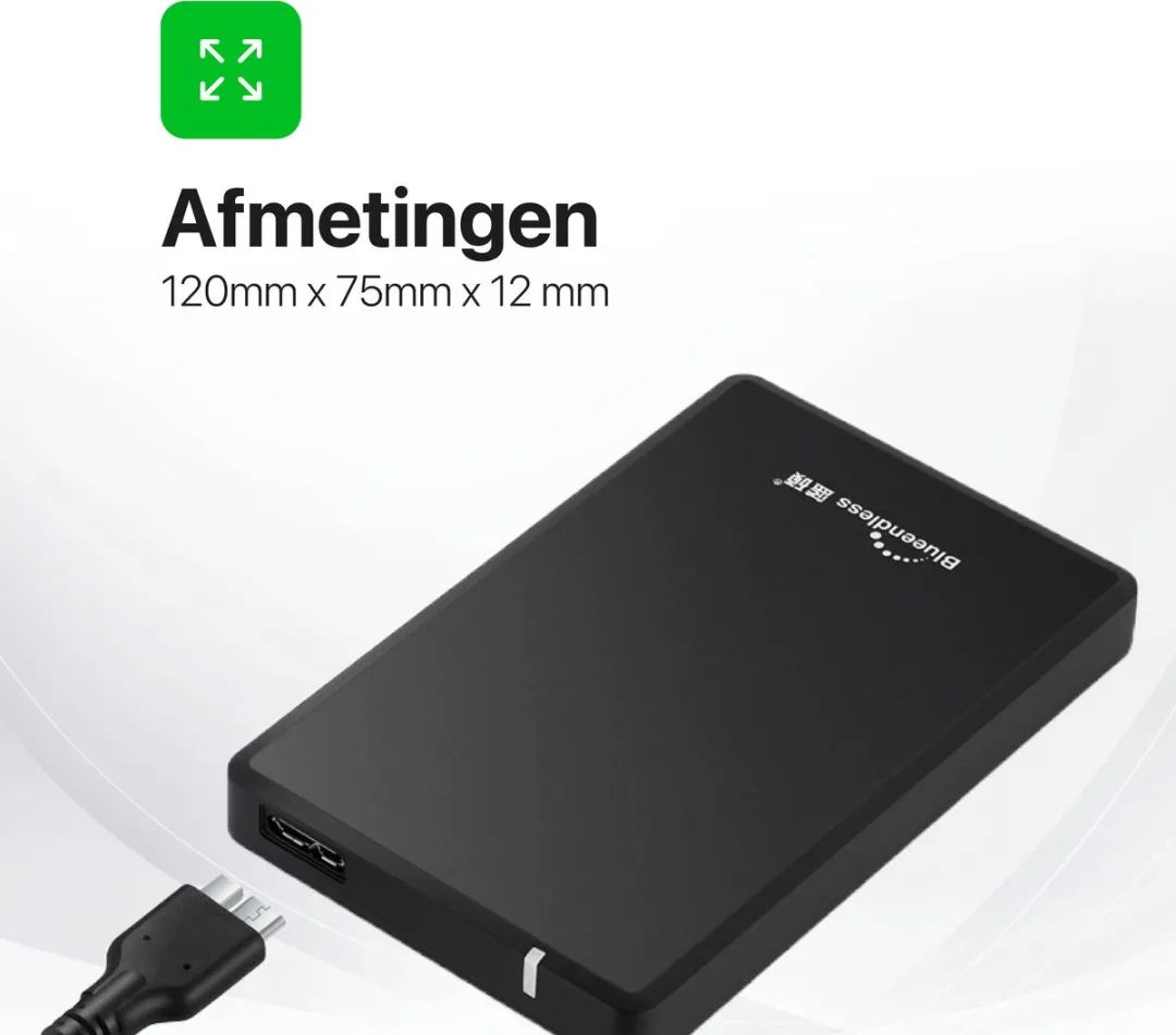 Voltano U23PA Externe Harde Schijf 250GB - Zwart - afbeelding 6 van 6