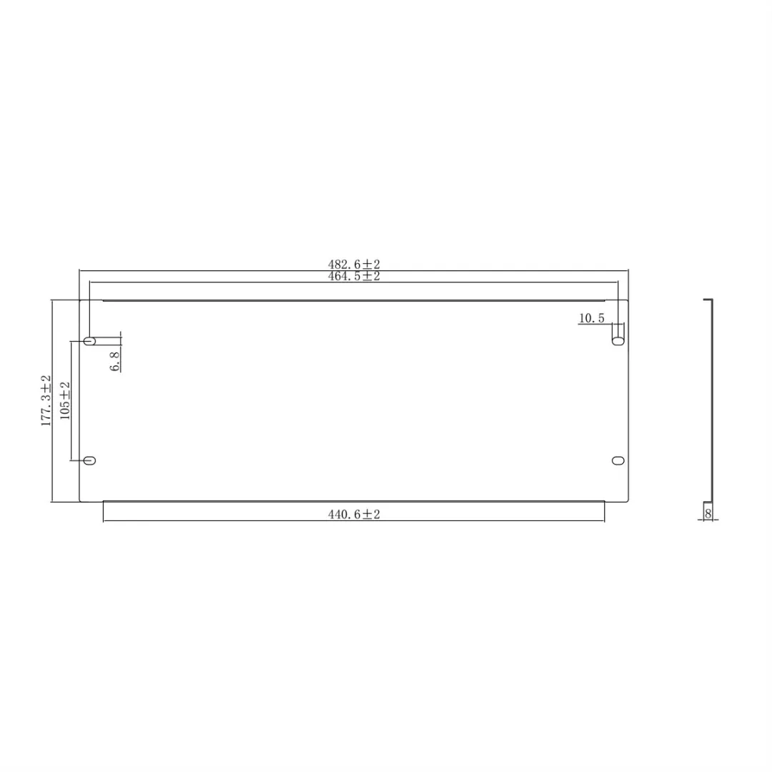Value 19" Blindpaneel 4HE - Zwart - afbeelding 2 van 4