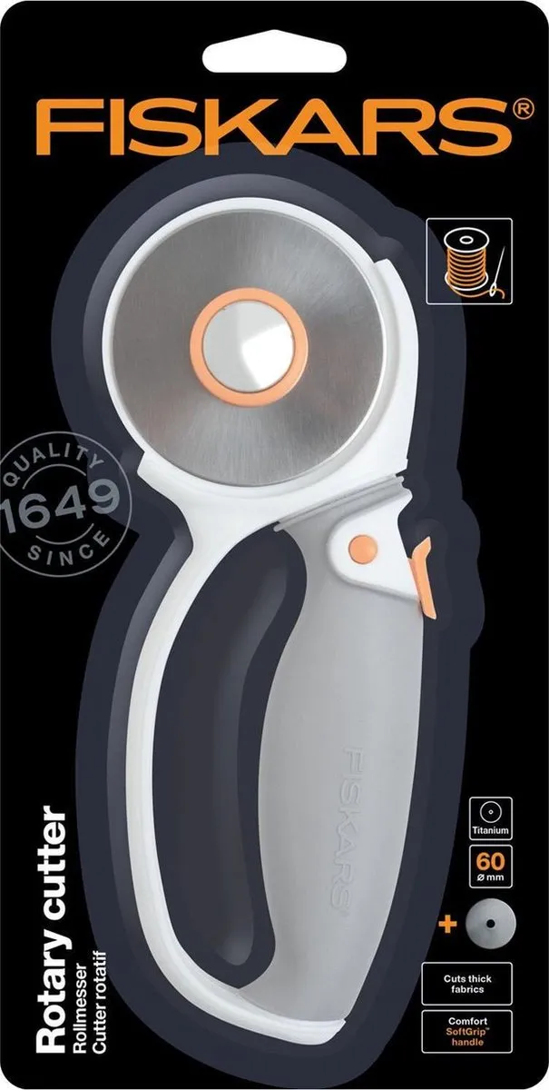 Fiskars Rolmes Ø60mm - Grijs/wit/oranje