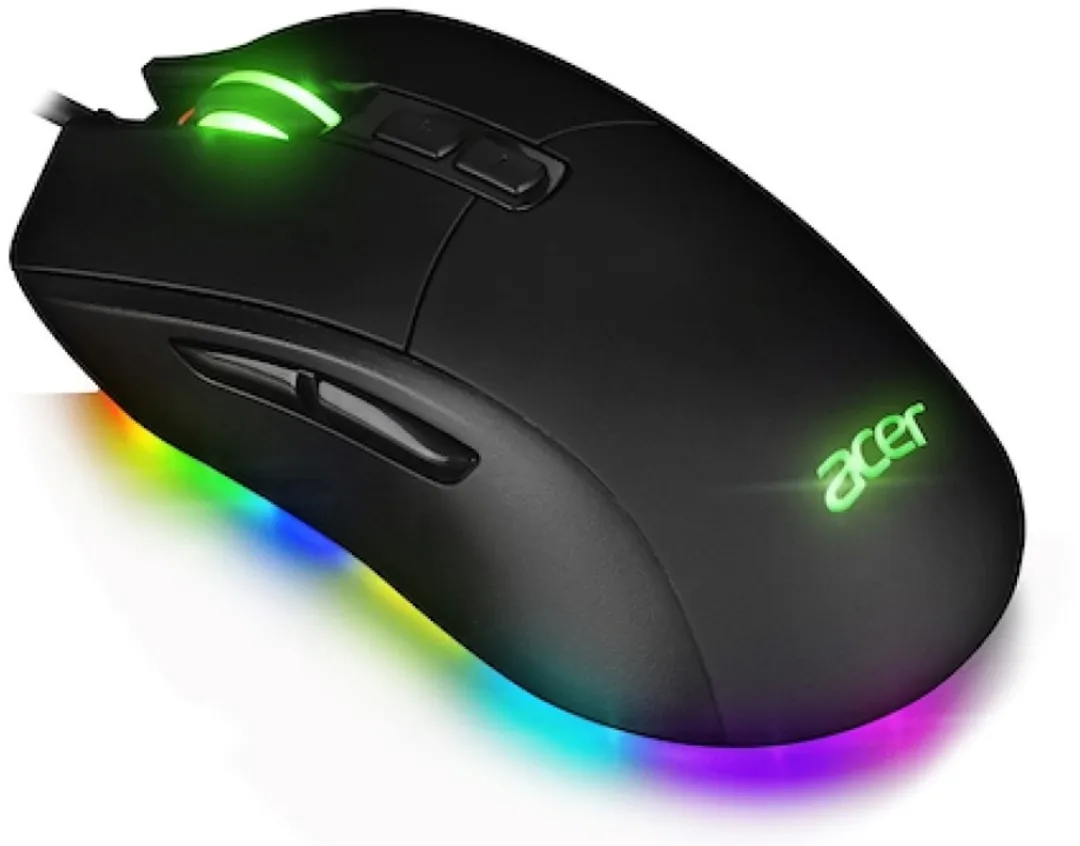 Acer USB Gaming Mouse 1000 - Zwart - 10.000 DPI - 7 Knoppen