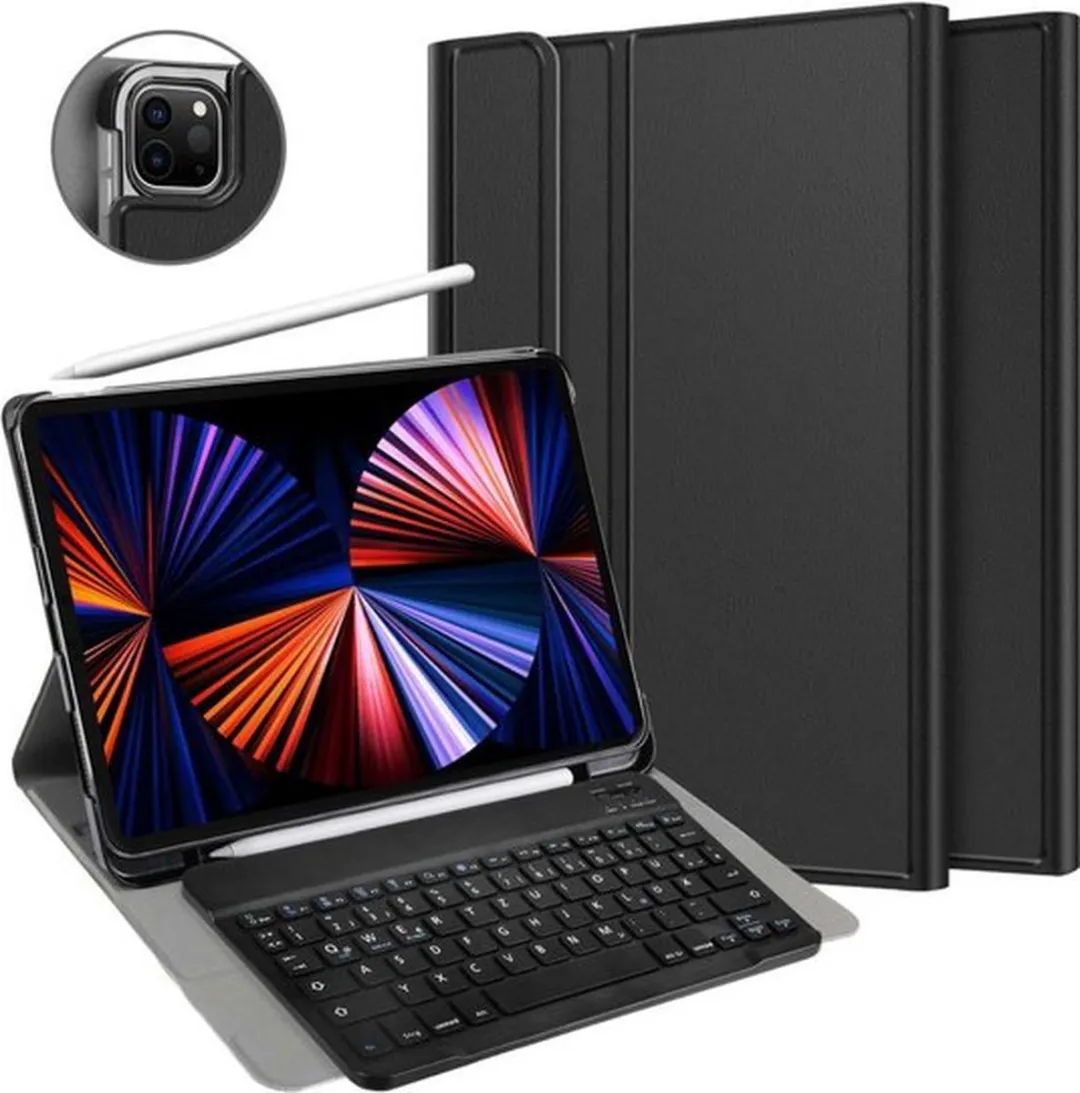 Just in Case Cazy iPad Pro 12.9 2020 Hoes met Toetsenbord