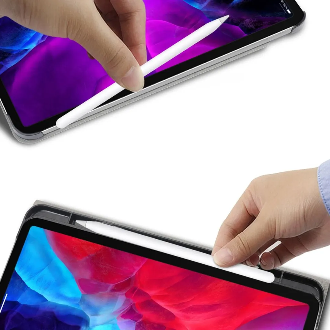 Just in Case Cazy iPad Pro 12.9 2020 Hoes met Toetsenbord - Zwart