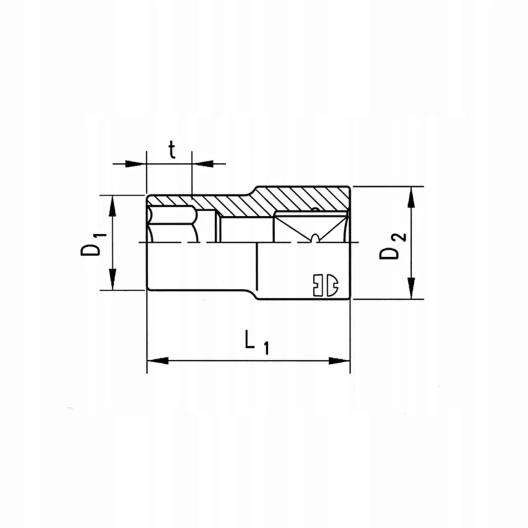 Würth Dopsleutel 1/4" Hex 9/16" - Verchroomd
