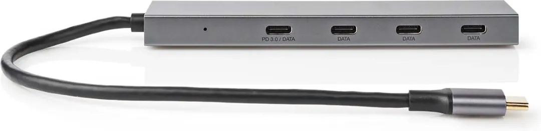 Nedis UHUBU3470AT USB-C Hub 4 Poorten 10Gbps
