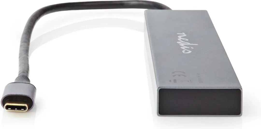 Nedis UHUBU3470AT USB-C Hub 4 Poorten 10Gbps - Antraciet