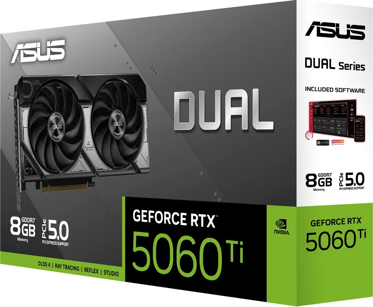 ASUS DUAL GeForce RTX 5060 Ti 8GB - GDDR7