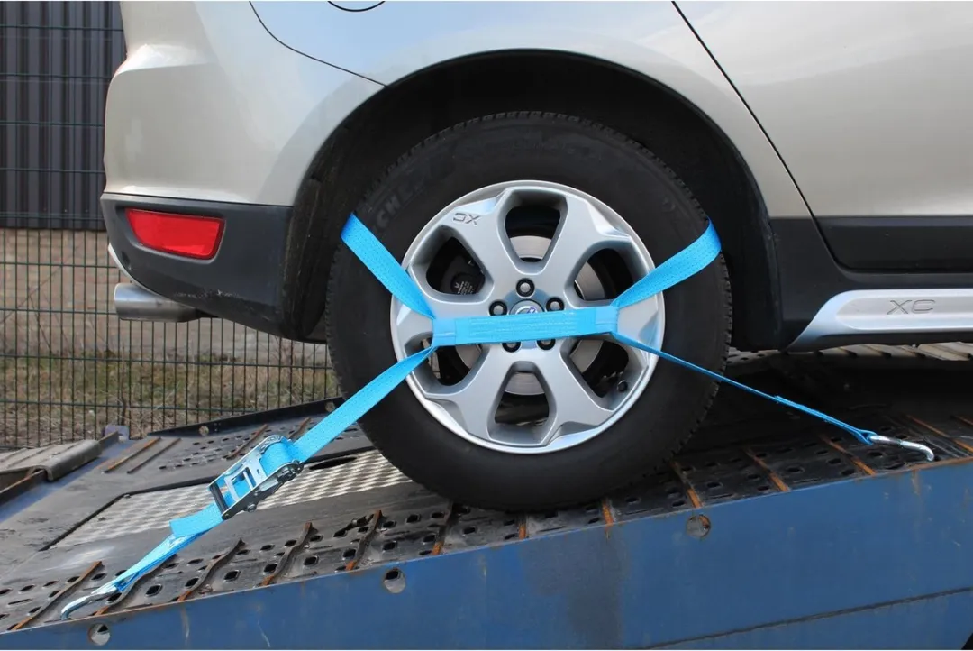 Silverline Sjorband met ratel 6m 2000kg - Blauw