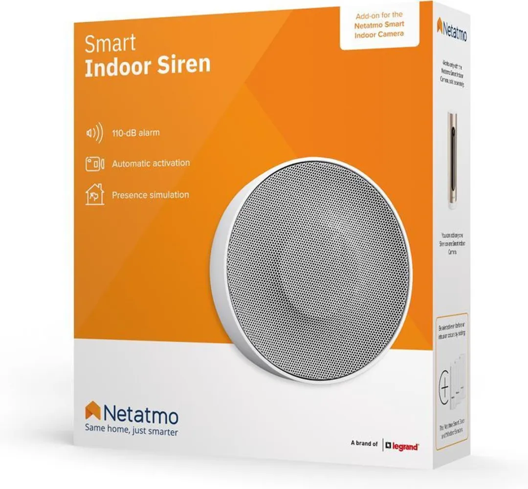 Netatmo NIS01-EU Slimme Binnensirene 110dB - Wit