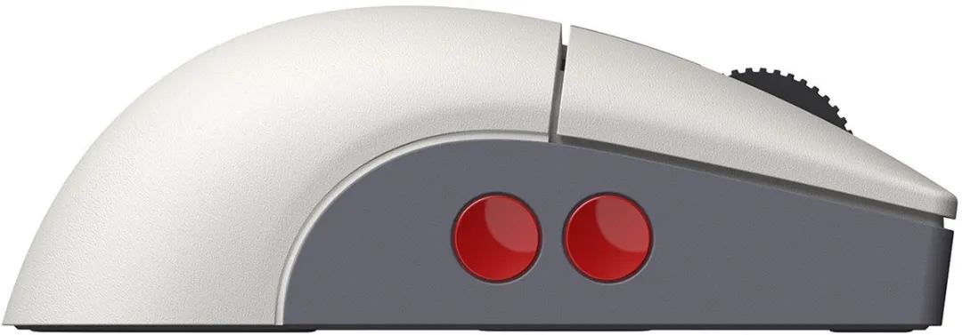 8Bitdo Retro R8 N Edition Muis - PixArt PAW3395 26.000 DPI - Grijs/Wit