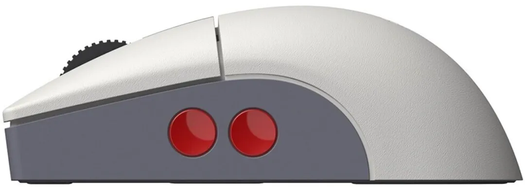 8Bitdo Retro R8 N Edition Muis - PixArt PAW3395 26.000 DPI - Grijs/Wit