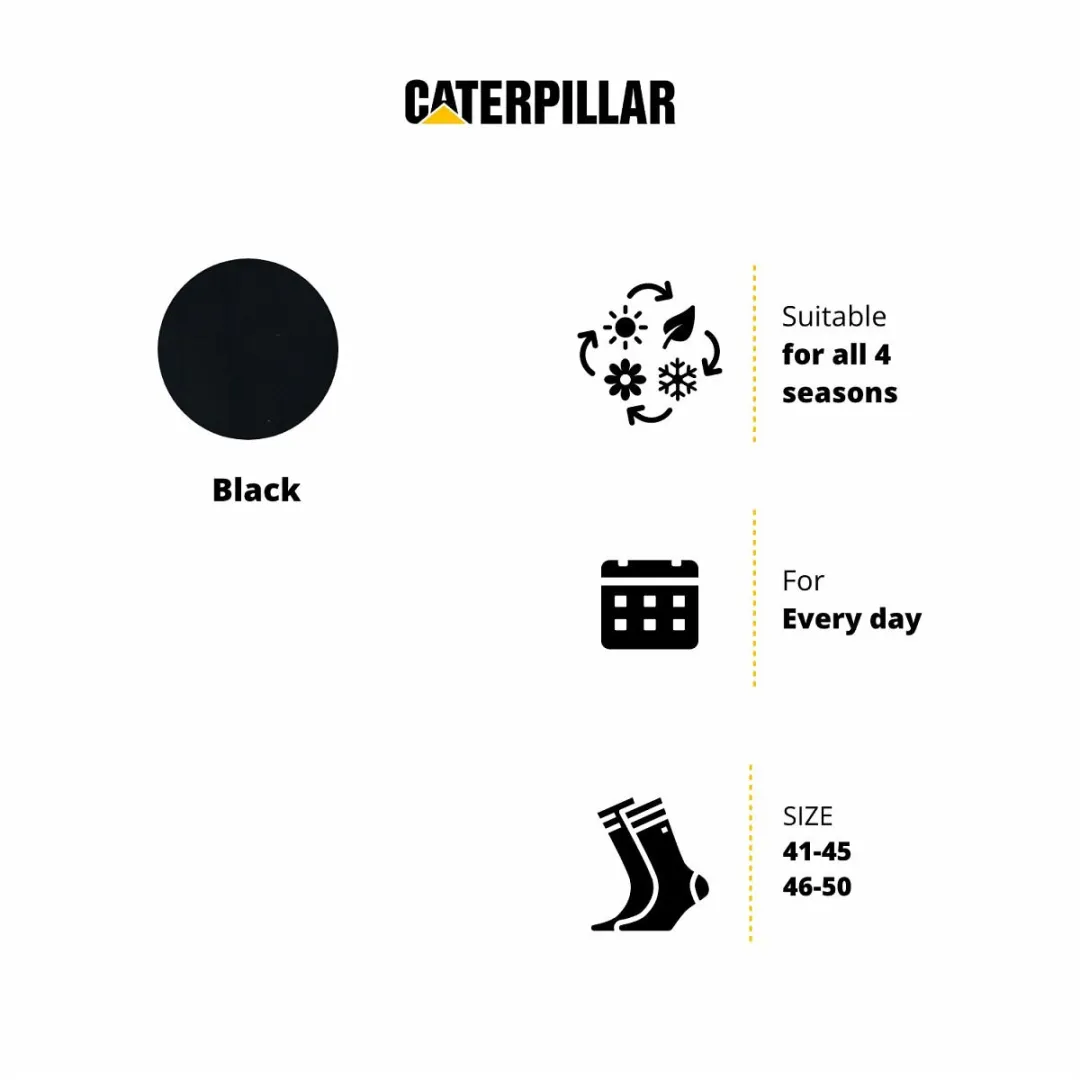 Caterpillar Thermische Werksokken 8 Paar - Kuithoogte - Zwart 41-45